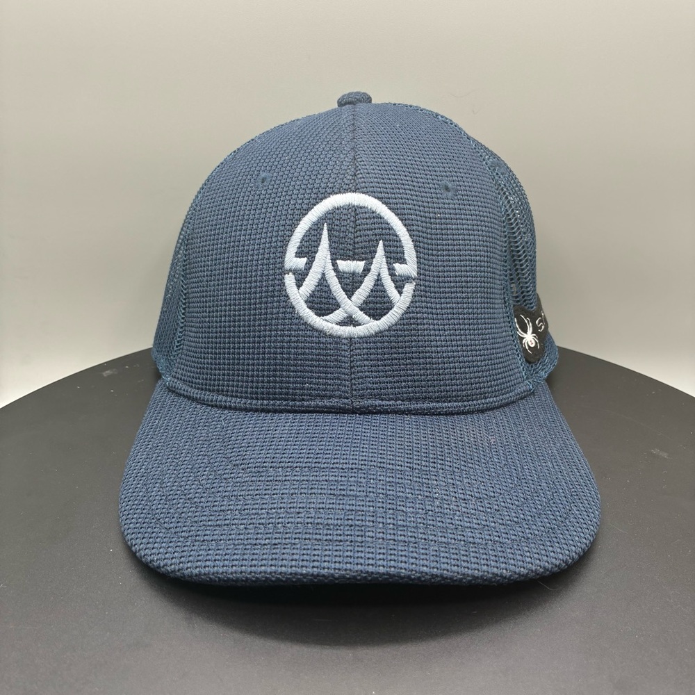 Spyder Memory Fit Mesh Snapback Navy Blue Adult OSFM Golf Outdoor Hat